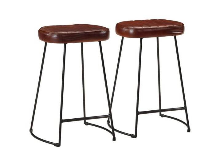 vidaXL Barhocker Barhocker 2 Stk. Dunkelbraun 41x29x62 cm (2 St), braun von vidaXL