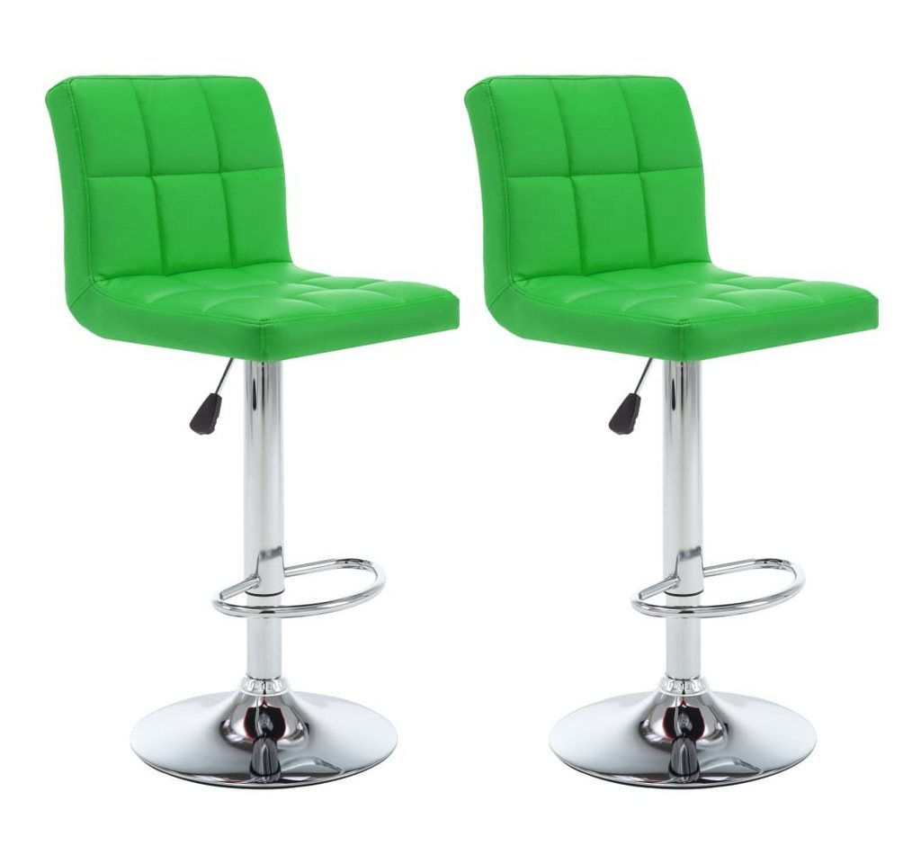 vidaXL Barhocker Barhocker 2 Stk. Grün Kunstleder (2 St) von vidaXL