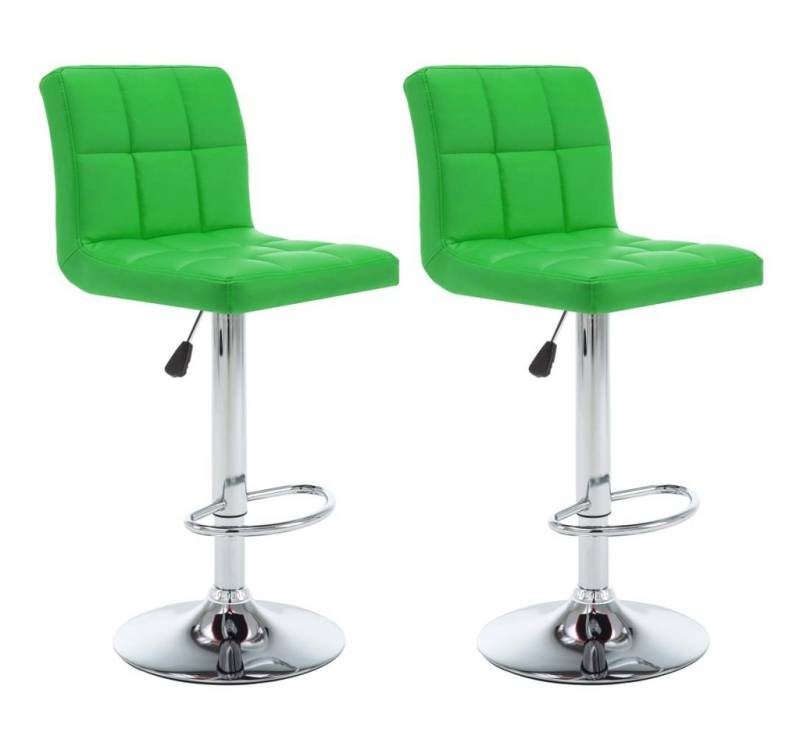 vidaXL Barhocker Barhocker 2 Stk. Grün Kunstleder (2 St) von vidaXL
