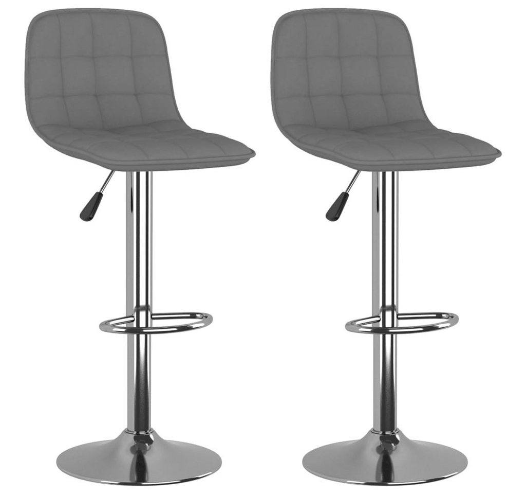 vidaXL Barhocker Barhocker 2 Stk. Hellgrau Stoff (2 St) von vidaXL