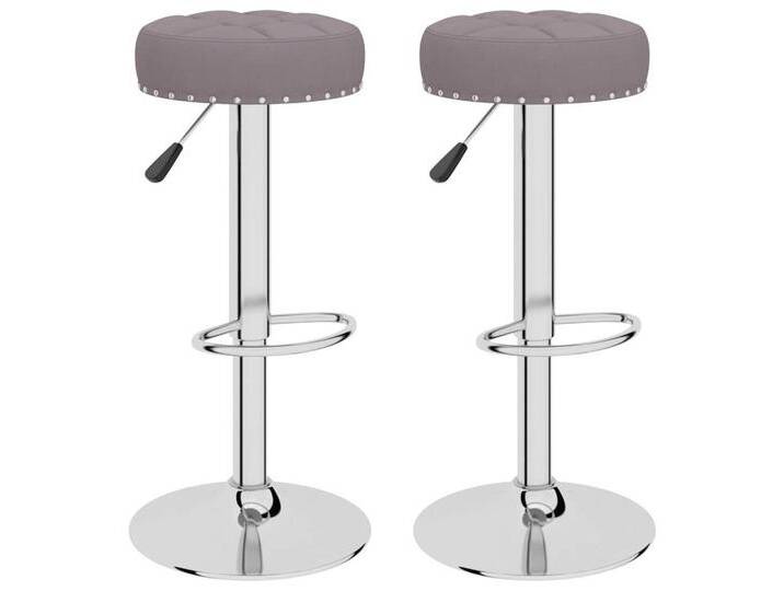 vidaXL Barhocker Barhocker 2 Stk. Taupe Stoff (2 St), Taupe von vidaXL