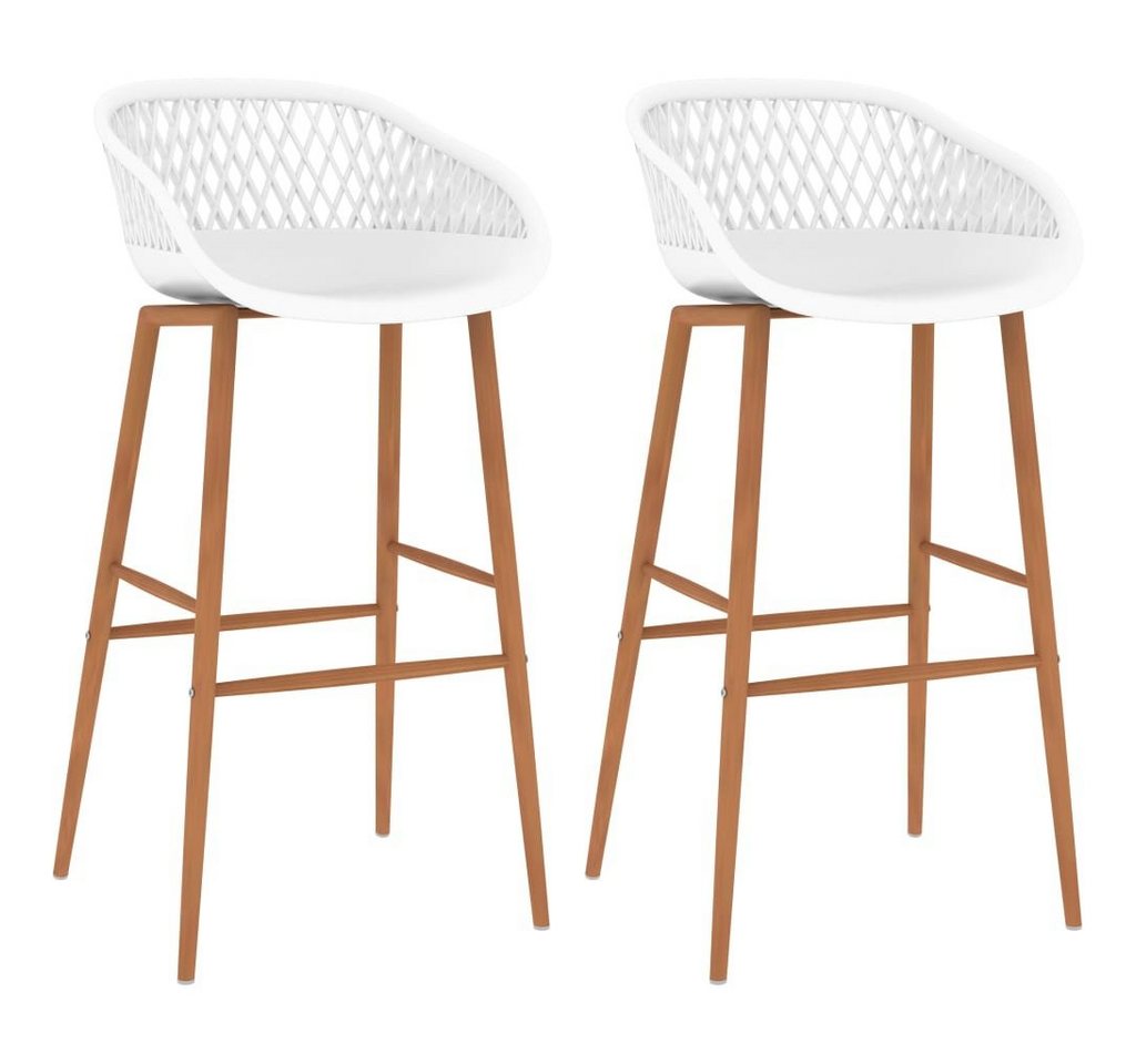 vidaXL Barhocker Barhocker 2 Stk. Weiß (2 St) von vidaXL