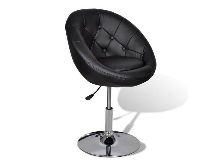 vidaXL Barhocker Cocktailsessel Schwarz Kunstleder (1 St), schwarz, Schwarz von vidaXL