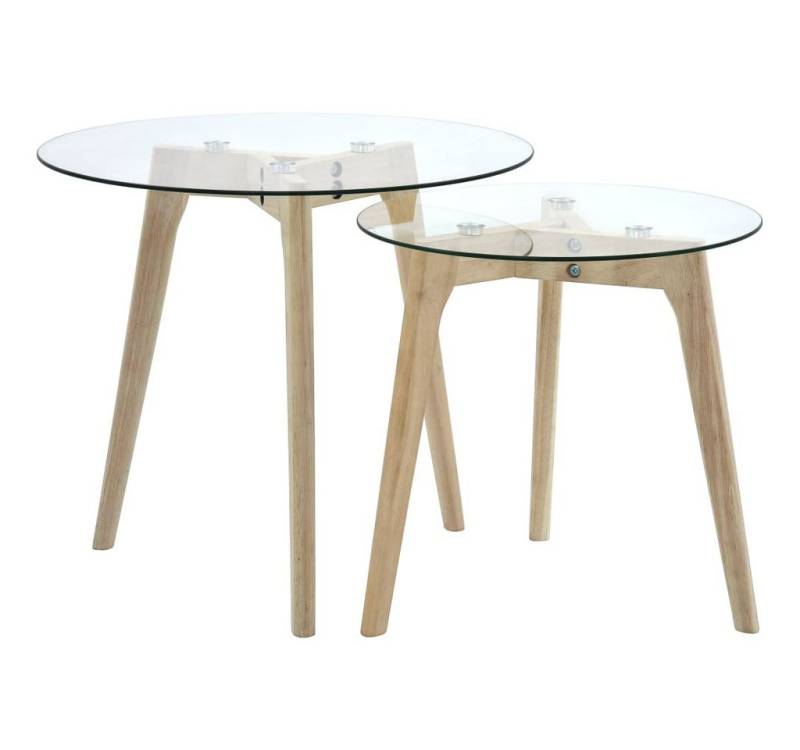 vidaXL Bartisch, 2-tlg. Beistelltisch-Set Hartglas vidaXL Bartisch, 2-tlg. Beistelltisch-Set Hartglas von vidaXL