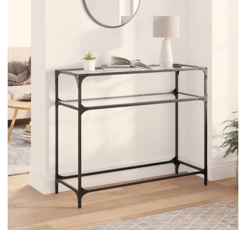 vidaXL Bartisch, Konsolentisch mit Glasplatte Transparent 98x35x81 cm Stahl vidaXL Bartisch, Konsolentisch mit Glasplatte Transparent 98x35x81 cm Stahl von vidaXL