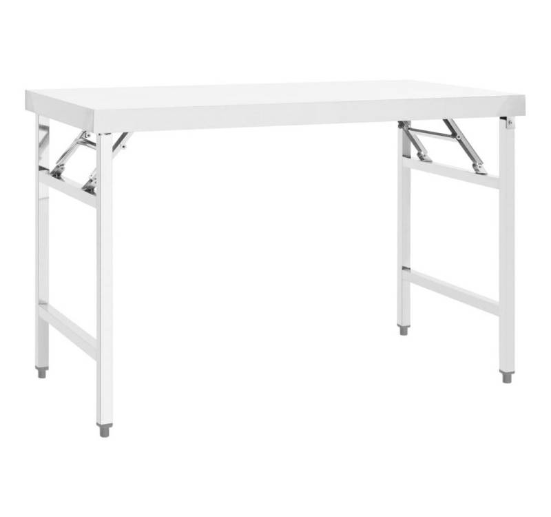 vidaXL Bartisch, Küchen-Arbeitstisch Klappbar 120x60x80 cm Edelstahl von vidaXL