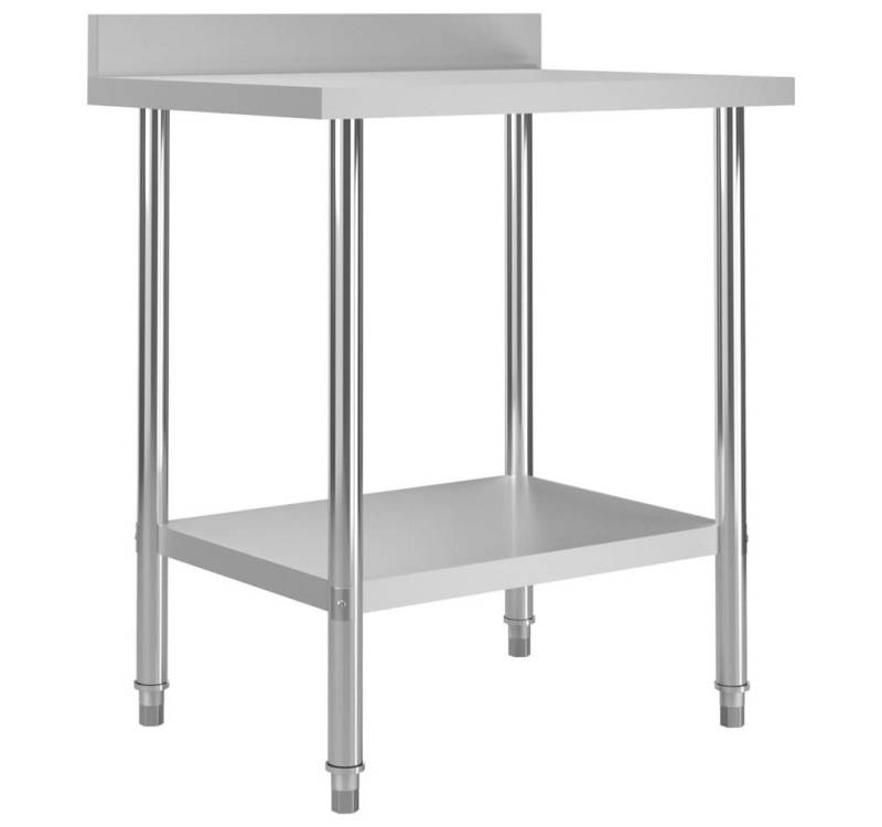 vidaXL Bartisch, Küchen-Arbeitstisch mit Aufkantung 80 x 60 x 93 cm Edelstahl vidaXL Bartisch, Küchen-Arbeitstisch mit Aufkantung 80 x 60 x 93 cm Edelstahl von vidaXL