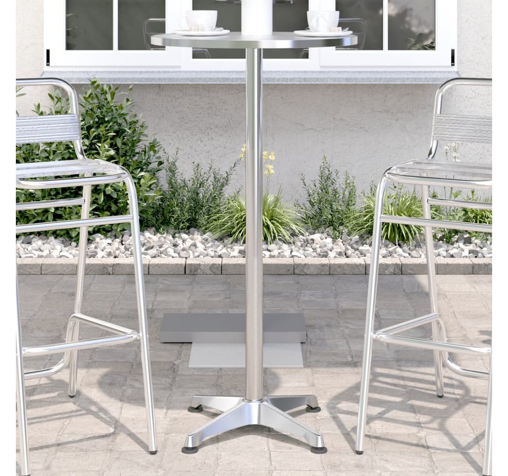 vidaXL Bartisch, Outdoor-Bartisch Höhenverstellbar Ø59,5x70/109,5 cm Aluminium vidaXL Bartisch, Outdoor-Bartisch Höhenverstellbar Ø59,5x70/109,5 cm Aluminium von vidaXL