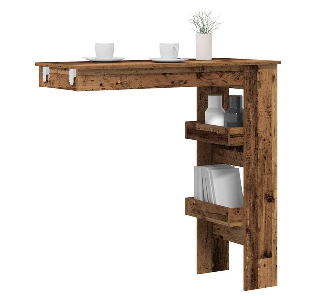 vidaXL Bartisch Wand-Bartisch Altholz-Optik 102x45x103,5 cm Holzwerkstoff von vidaXL