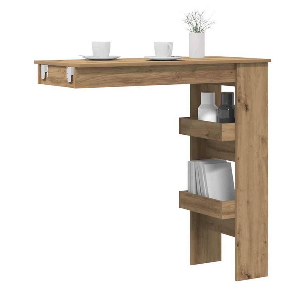 vidaXL Bartisch Wand-Bartisch Artisan-Eiche 102x45x103,5 cm Holzwerkstoff von vidaXL