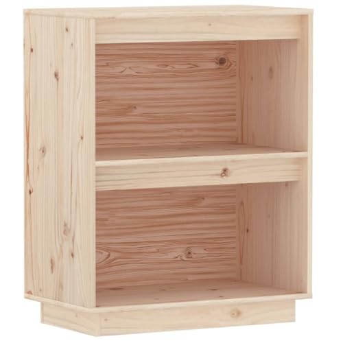 vidaXL Beistellschrank mit Fächer Kommode Sideboard Mehrzweckschrank Anrichte Schrank Flurschrank Standschrank 60x34x75cm Massivholz Kiefer von vidaXL