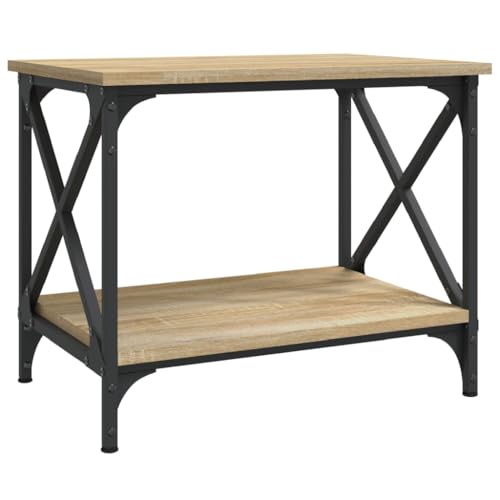 vidaXL Beistelltisch, Couchtisch mit viel Stauraum, Sofatisch für Wohnzimmer Schlafzimmer, Wohnzimmertisch Telefontisch Tisch, Sonoma-Eiche Holzwerkstoff vidaXL Beistelltisch, Couchtisch mit viel Stauraum, Sofatisch für Wohnzimmer Schlafzimmer, Wohnzimmertisch Telefontisch Tisch, Sonoma-Eiche Holzwerkstoff von vidaXL