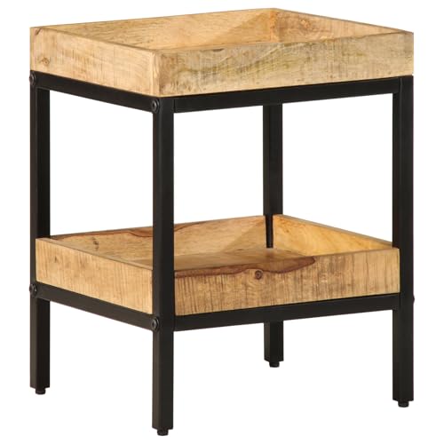 vidaXL Beistelltisch 35x35x45 cm Massivholz Rohes Mango von vidaXL