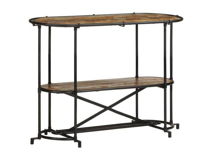 vidaXL Beistelltisch Konsolentisch 110x42x76 cm Altholz Massiv (1-St), braun von vidaXL