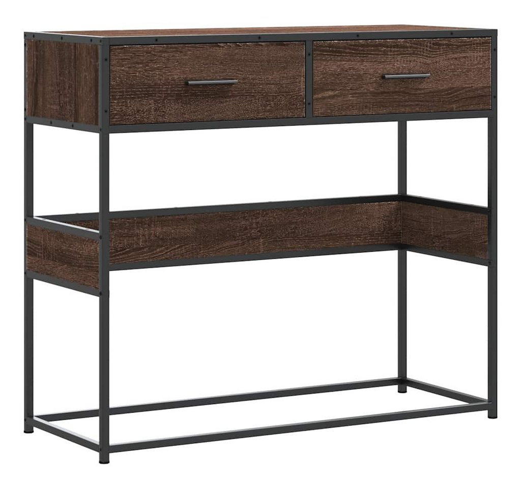 vidaXL Beistelltisch Konsolentisch Braun Eichen-Optik 90x35x80 cm Holzwerkstoff (1-St) von vidaXL