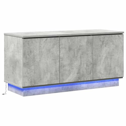 vidaXL Beton grau TV-Schrank 100X38X49 cm Holzwerkstoff mit eingebauter LED-Beleuchtung moderner Konsolen-Utensilien Unterhaltungszentrum Einheit Halterung Lösung für Innenräume Möbel Kubus vidaXL Beton grau TV-Schrank 100X38X49 cm Holzwerkstoff mit eingebauter LED-Beleuchtung moderner Konsolen-Utensilien Unterhaltungszentrum Einheit Halterung Lösung für Innenräume Möbel Kubus von vidaXL