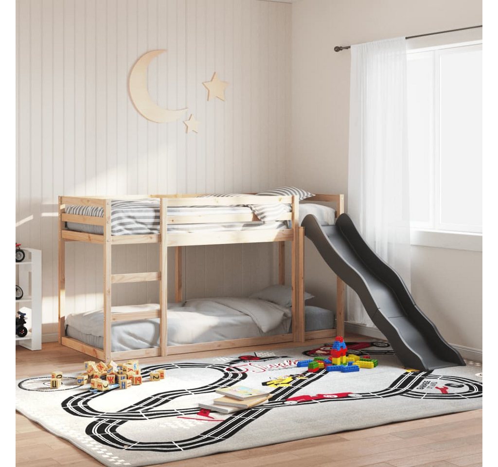 vidaXL Bett, Etagenbett mit Rutsche und Leiter 80x200 cm Massivholz Kiefer vidaXL Bett, Etagenbett mit Rutsche und Leiter 80x200 cm Massivholz Kiefer von vidaXL