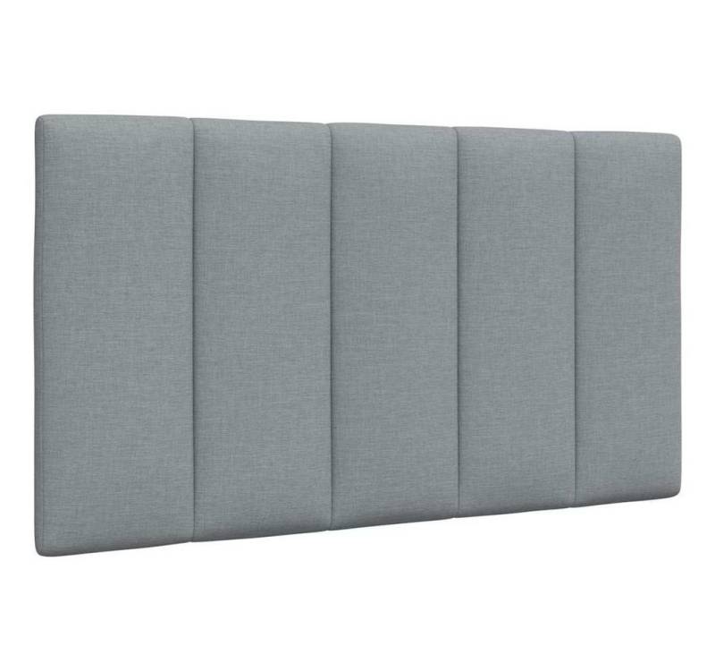 vidaXL Bett, Kopfteil-Kissen Hellgrau 90 cm Stoff von vidaXL