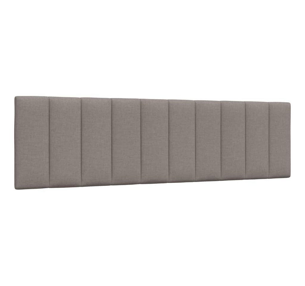 vidaXL Bett, Kopfteil-Kissen Taupe 180 cm Stoff von vidaXL