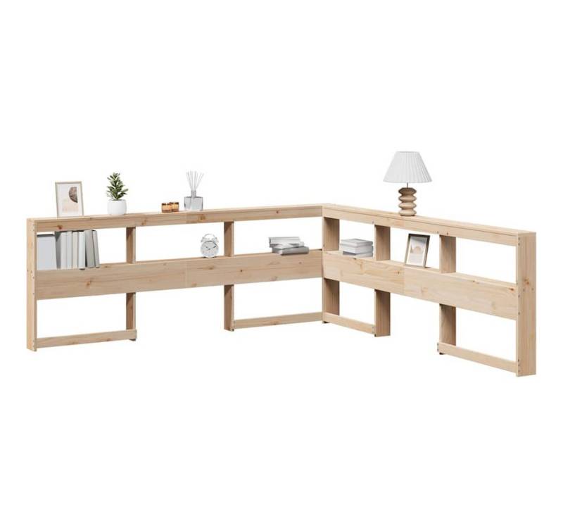 vidaXL Bett, Kopfteil mit Bücherregal L-Form 200 cm Massivholz Kiefer vidaXL Bett, Kopfteil mit Bücherregal L-Form 200 cm Massivholz Kiefer von vidaXL