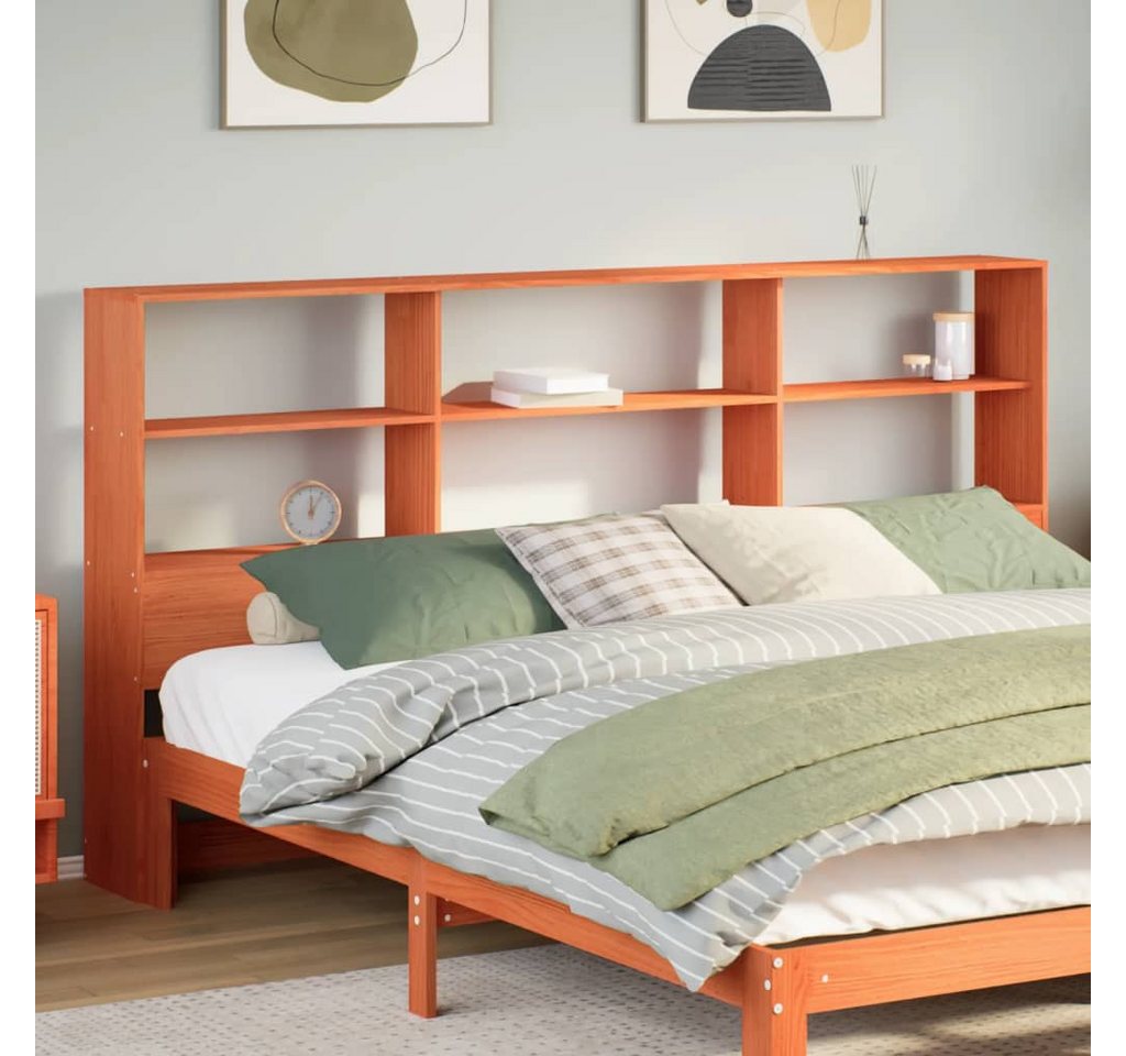 vidaXL Bett, Kopfteil mit Stauraum Wachsbraun 200 cm Massivholz Kiefer vidaXL Bett, Kopfteil mit Stauraum Wachsbraun 200 cm Massivholz Kiefer von vidaXL