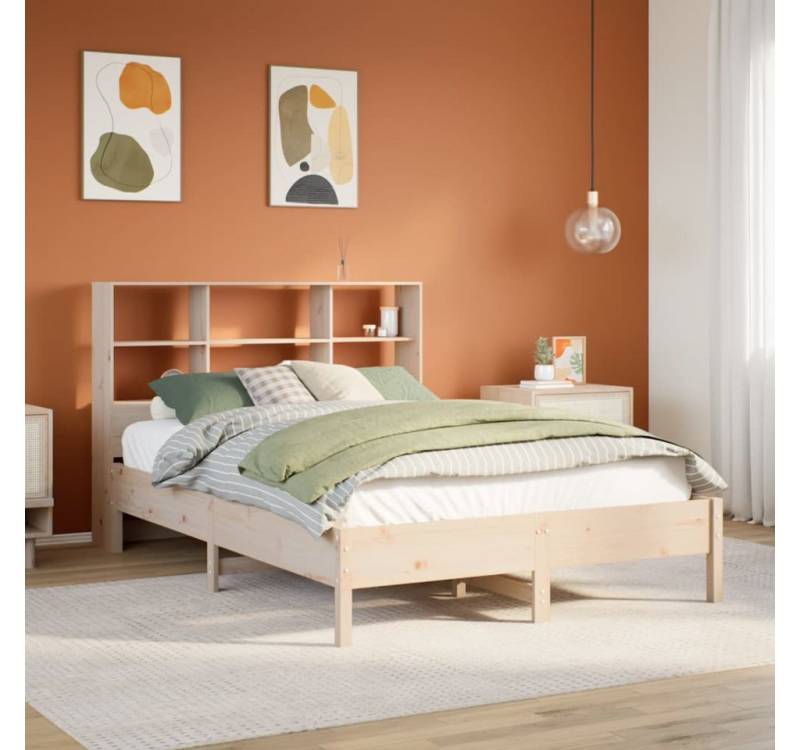 vidaXL Bett, Massivholzbett mit Regal ohne Matratze 140x200 cm Kiefer vidaXL Bett, Massivholzbett mit Regal ohne Matratze 140x200 cm Kiefer von vidaXL