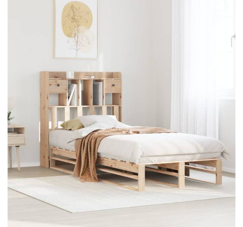 vidaXL Bett, Massivholzbett mit Regal ohne Matratze 90x190 cm Kiefer vidaXL Bett, Massivholzbett mit Regal ohne Matratze 90x190 cm Kiefer von vidaXL