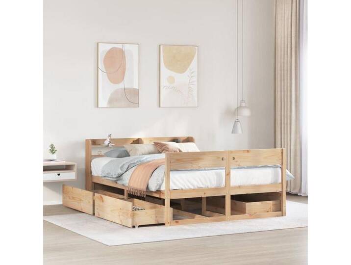 vidaXL Bett, Massivholzbett ohne Matratze 120x190 cm Kiefernholz vidaXL Bett, Massivholzbett ohne Matratze 120x190 cm Kiefernholz von vidaXL