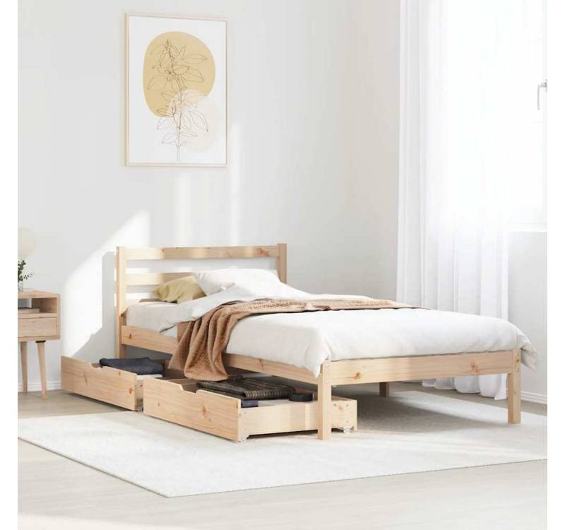vidaXL Bett, Massivholzbett ohne Matratze 90x200 Kiefernholz von vidaXL
