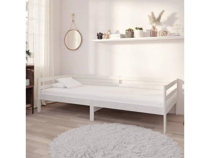 vidaXL Bett, Tagesbett mit Schubladen Weiß 90x200 cm Massives Kiefernholz vidaXL Bett, Tagesbett mit Schubladen Weiß 90x200 cm Massives Kiefernholz von vidaXL
