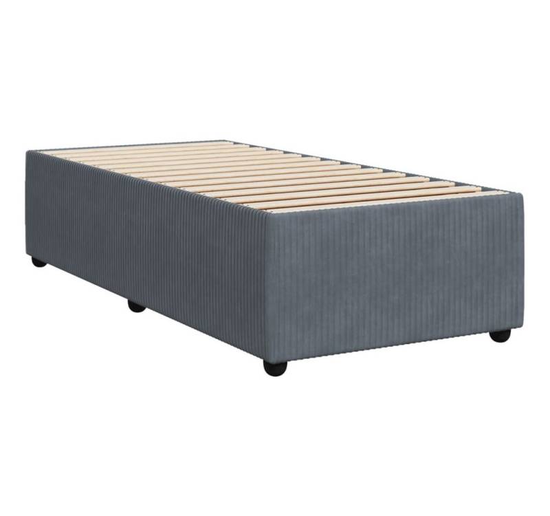 vidaXL Bett Bettgestell ohne Matratze Dunkelgrau 90x190 cm Samt von vidaXL