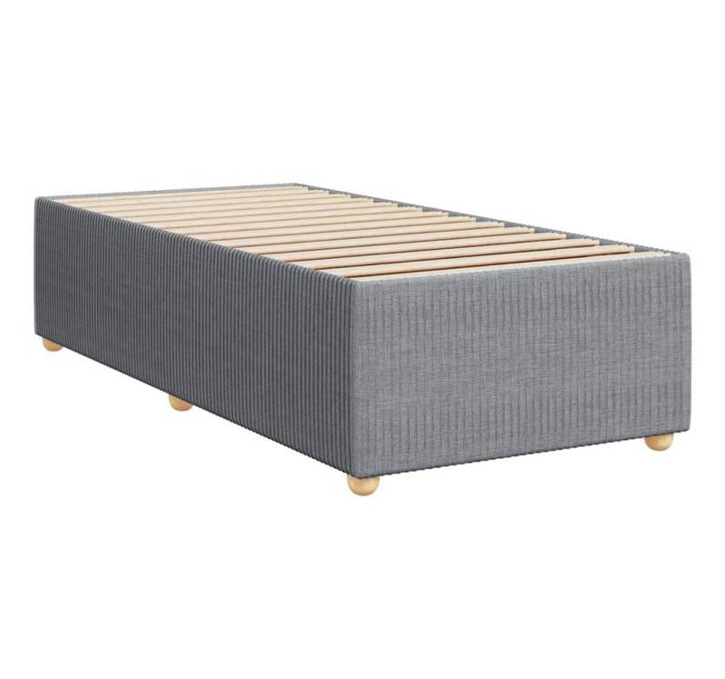 vidaXL Bett Bettgestell ohne Matratze Hellgrau 90x190 cm Stoff von vidaXL