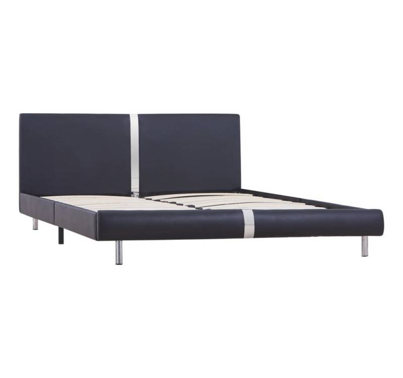 vidaXL Bett Bettgestell Schwarz Kunstleder 120 x 200 cm vidaXL Bett Bettgestell Schwarz Kunstleder 120 x 200 cm von vidaXL