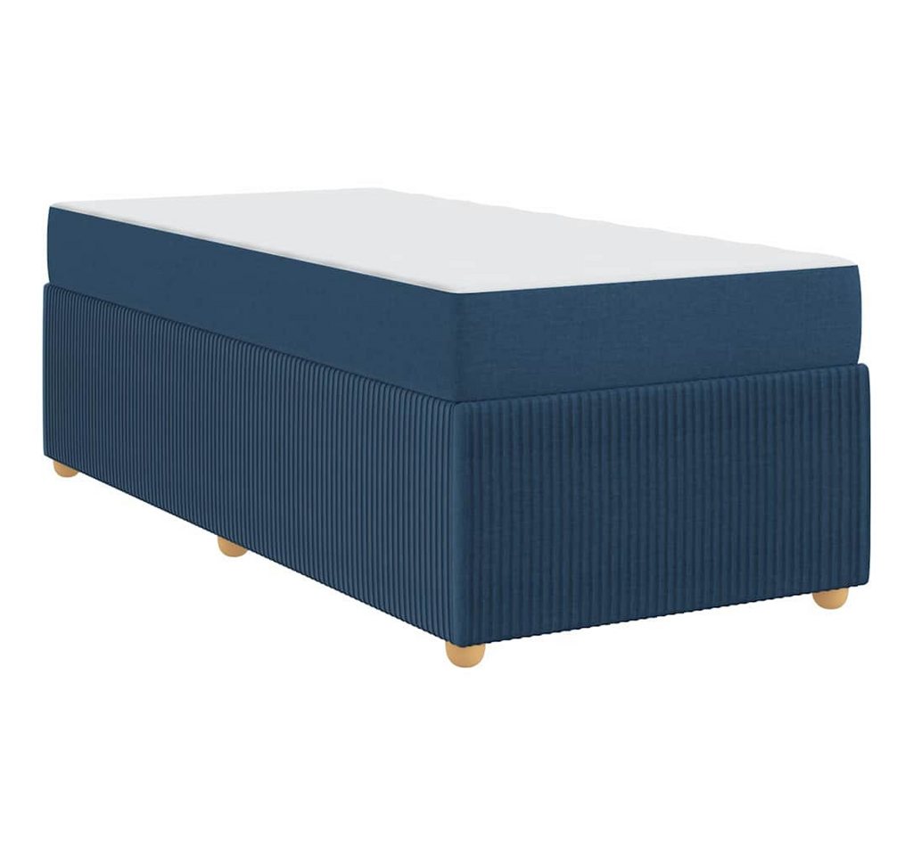 vidaXL Bett Bettgestell Sonstiges Blau 80 x 200 cm Stoff (1-tlg) von vidaXL