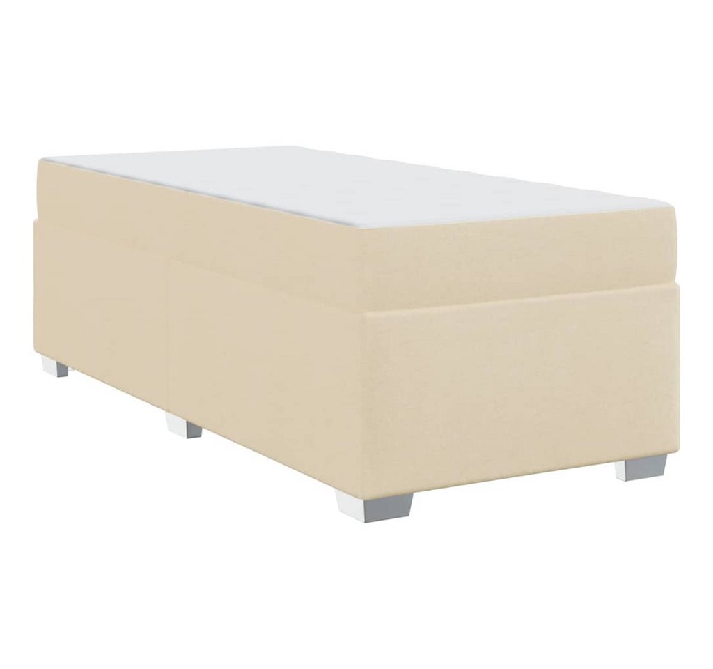 vidaXL Bett Bettgestell Sonstiges Creme 90 x 200 cm Stoff (1-tlg) von vidaXL