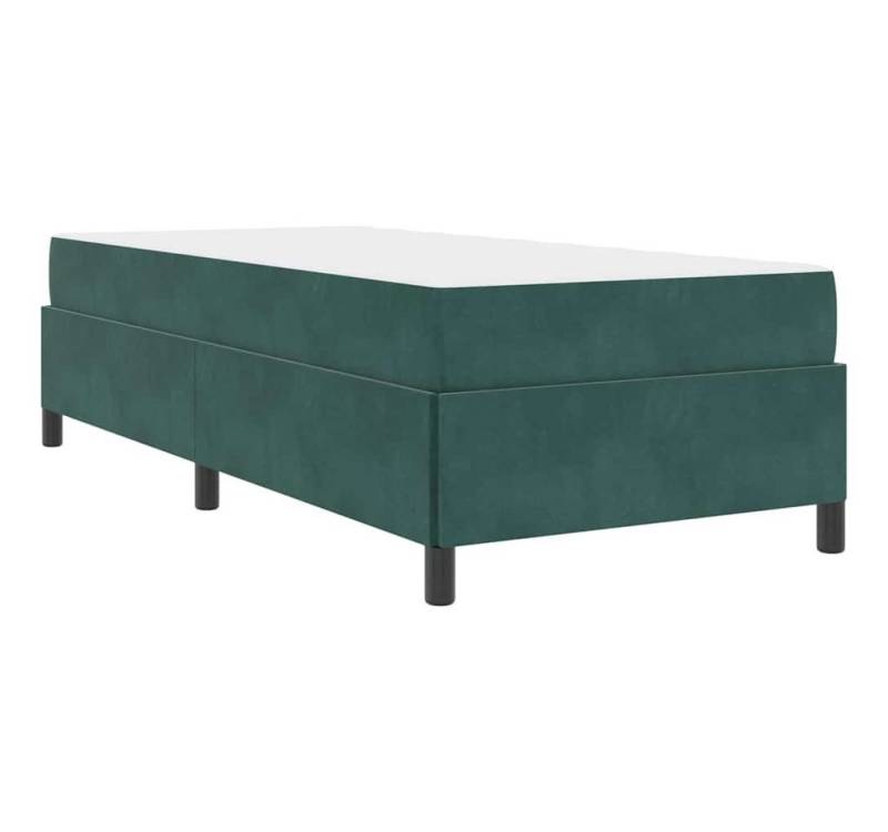 vidaXL Bett Bettgestell Sonstiges Weiß und Hellgrau 80 x 200 cm Samt (1-tlg) von vidaXL