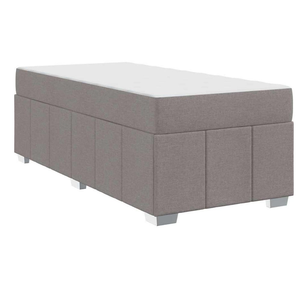 vidaXL Bett Bettgestell Taupe 160 x 200 cm Stoff (1-tlg) von vidaXL