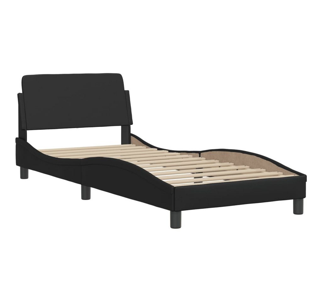vidaXL Bett Bettgestell "Dover" Schwarz 80x200 cm Kunstleder von vidaXL