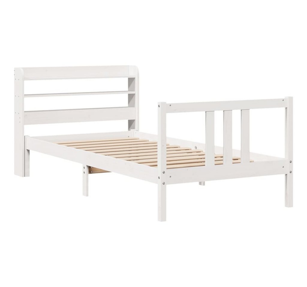 vidaXL Bett Bettgestell mit Kopfteil ohne Matratze Weiß 90x200 cm vidaXL Bett Bettgestell mit Kopfteil ohne Matratze Weiß 90x200 cm von vidaXL