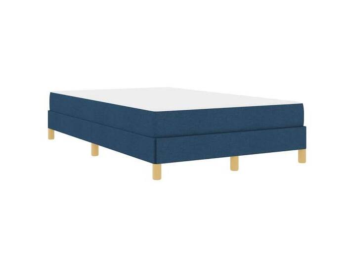 vidaXL Bett Boxspringbett Blau und Braun 120 x 200 cm (1-tlg), blau von vidaXL