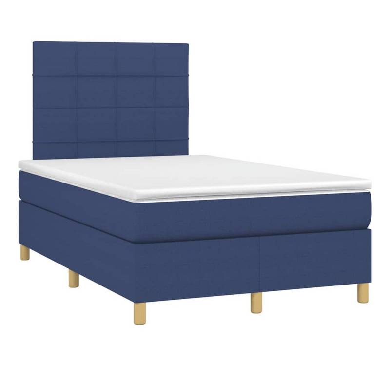 vidaXL Bett Boxspringbett mit Matratze Blau 120x190 cm Stoff vidaXL Bett Boxspringbett mit Matratze Blau 120x190 cm Stoff von vidaXL