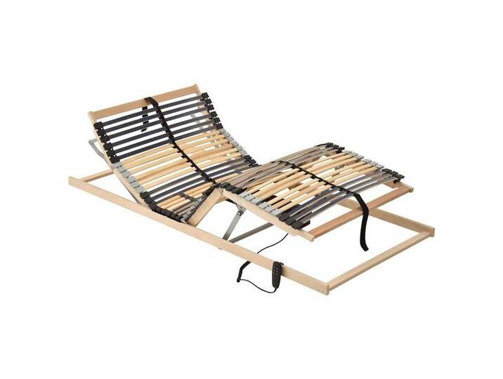 vidaXL Bett Elektrischer Lattenrost, 39 Latten, 7 Zonen, 90 x 190 cm (1-tlg), beige, Beige von vidaXL