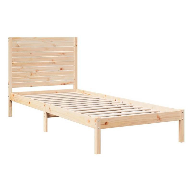 vidaXL Bett Massivholzbett Extra Lang ohne Matratze 90x220 cm von vidaXL