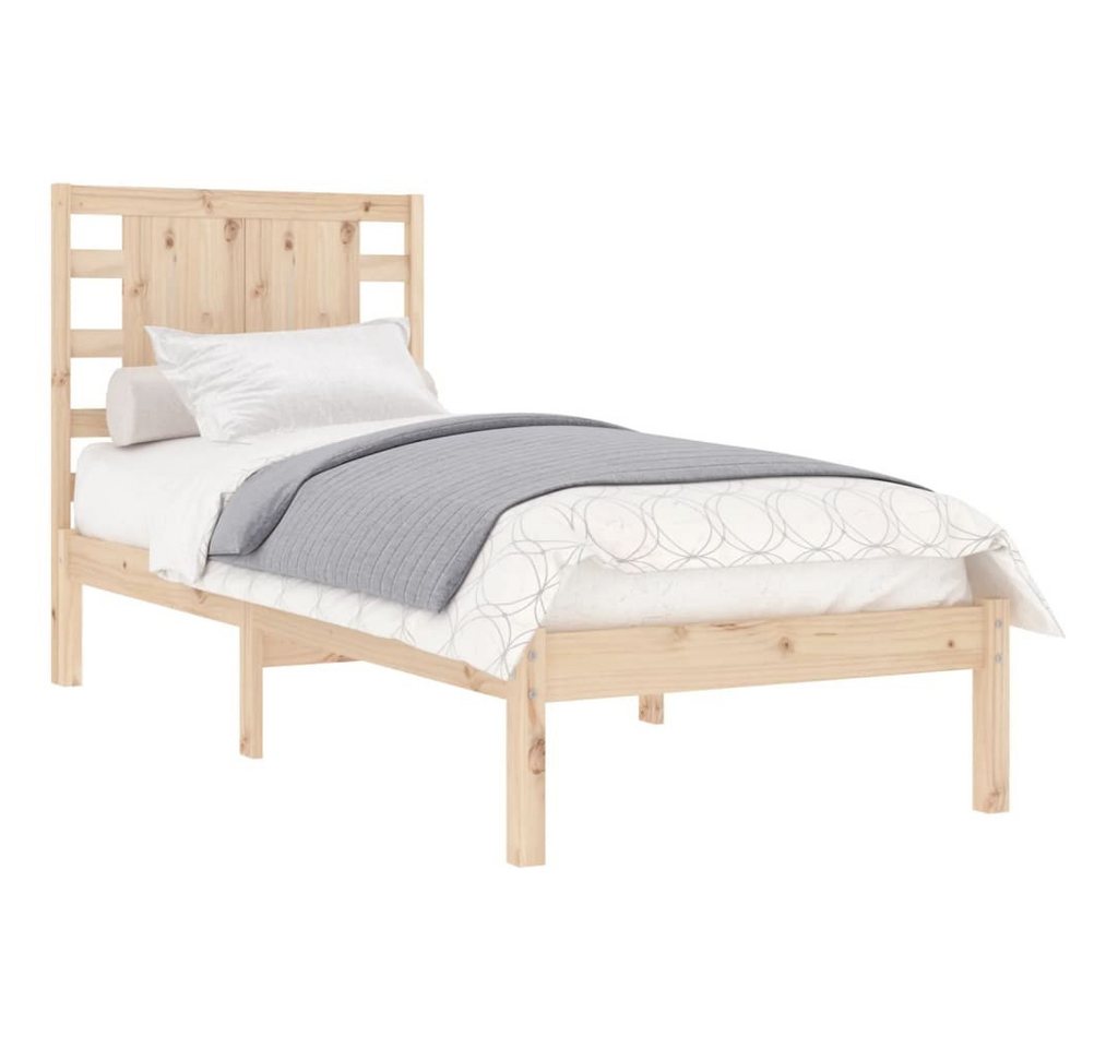 vidaXL Bett Massivholzbett ohne Matratze 90x200 Kiefernholz von vidaXL