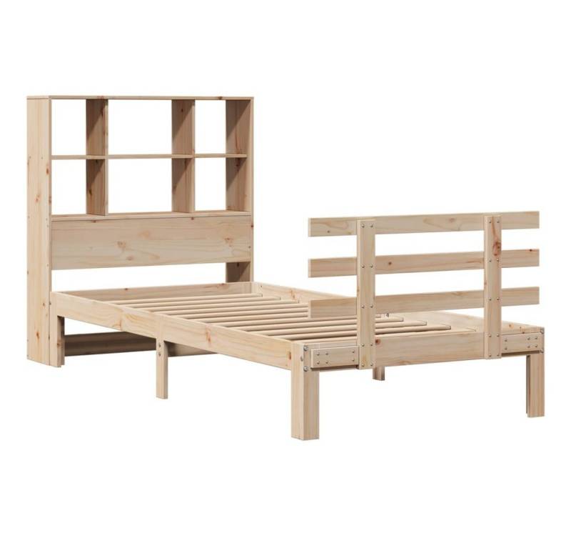 vidaXL Bett Massivholzbett mit Regal ohne Matratze 90x190 cm Kiefer von vidaXL
