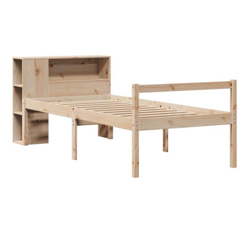 vidaXL Bett Massivholzbett mit Regal ohne Matratze 100x200 cm Kiefer von vidaXL
