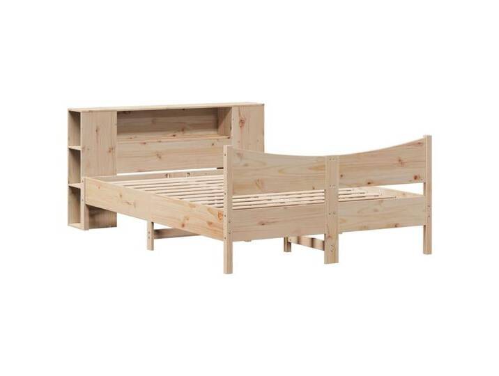 vidaXL Bett Massivholzbett ohne Matratze 135x190 cm Kiefernholz, beige, Natur vidaXL Bett Massivholzbett ohne Matratze 135x190 cm Kiefernholz, beige, Natur von vidaXL