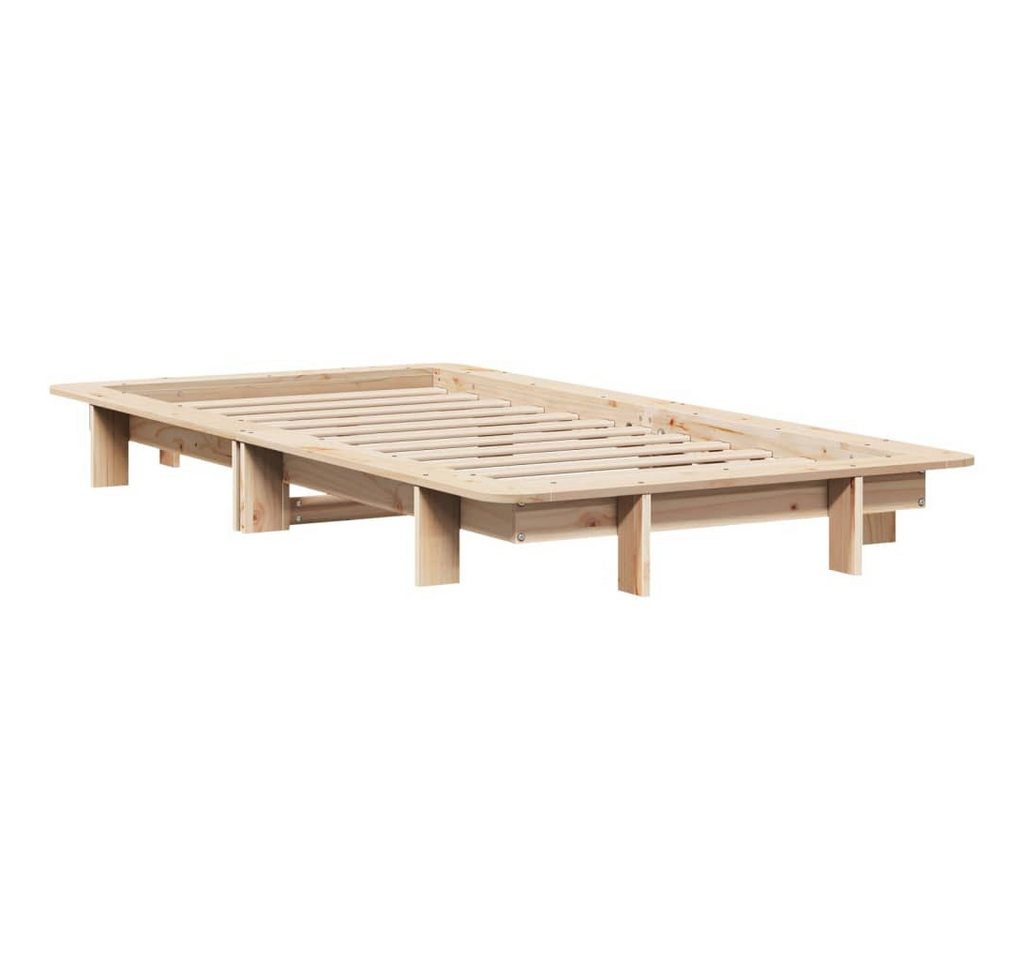 vidaXL Bett Massivholzbett ohne Matratze 75x190 cm Kiefernholz von vidaXL