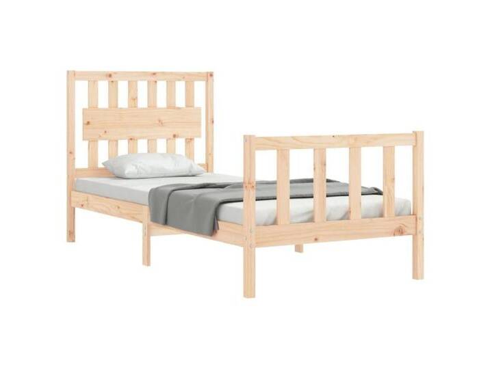 vidaXL Bett Massivholzbett ohne Matratze 90x200 Kiefernholz, beige, Natur vidaXL Bett Massivholzbett ohne Matratze 90x200 Kiefernholz, beige, Natur von vidaXL