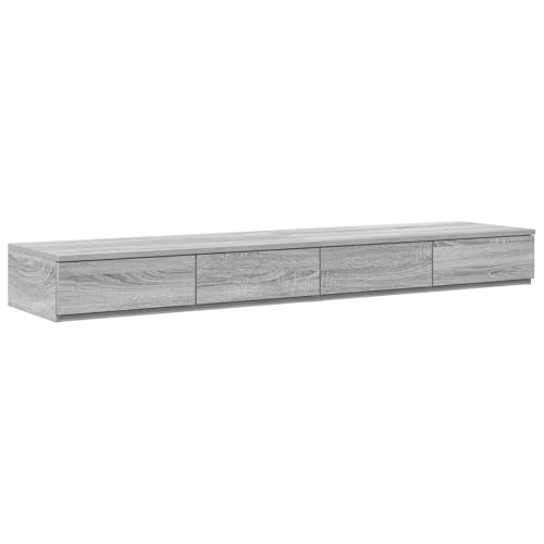vidaXL Bett-Schubladen Grau Sonoma 150x36,5x16,5 cm Holz-Optik vidaXL Bett-Schubladen Grau Sonoma 150x36,5x16,5 cm Holz-Optik von vidaXL